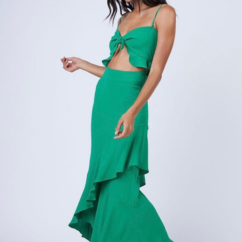 Flynn Skye Michelle Maxi Dress in Jolly Green (M)